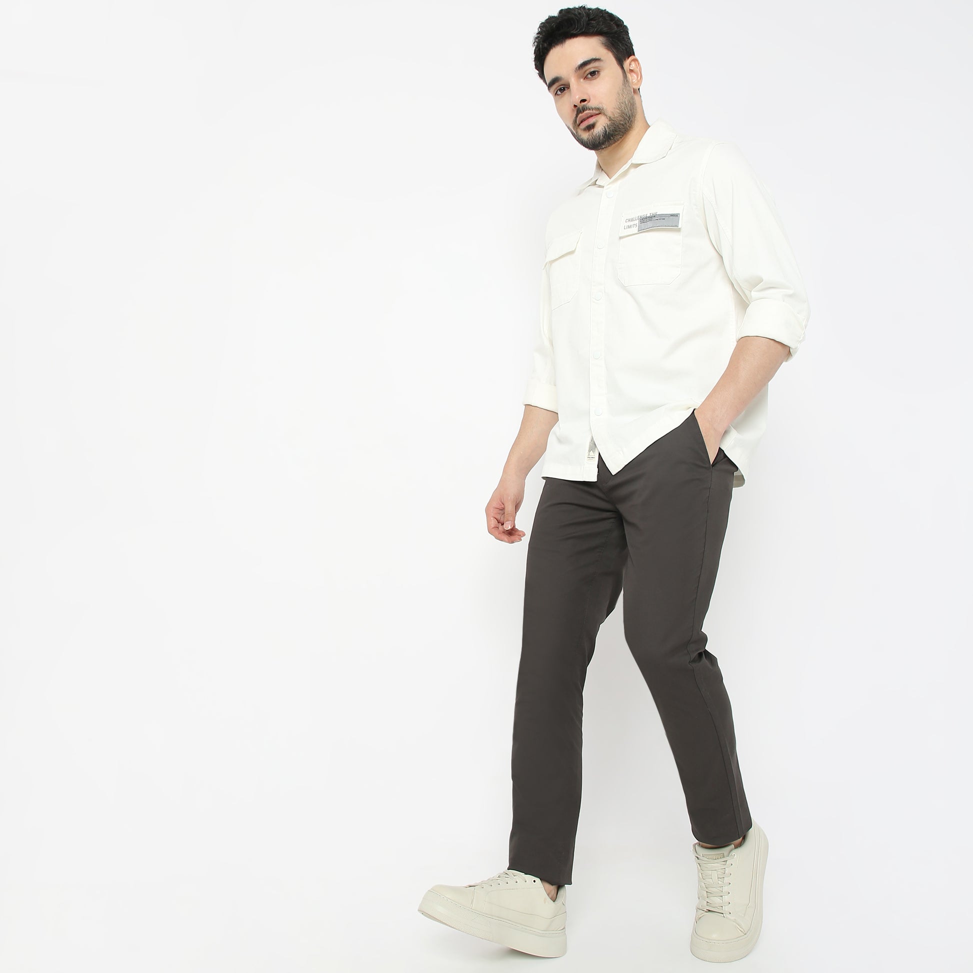Solid Ankle Length Elemental Chinos