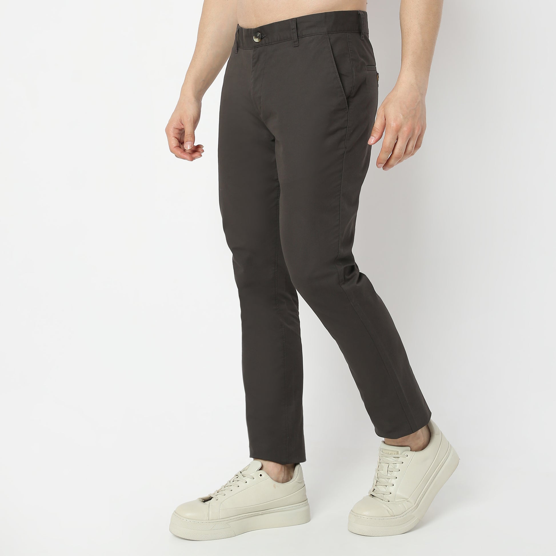 Solid Ankle Length Elemental Chinos