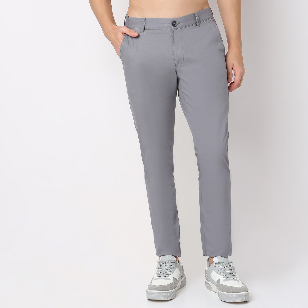 Solid Ankle Length Elemental Chinos