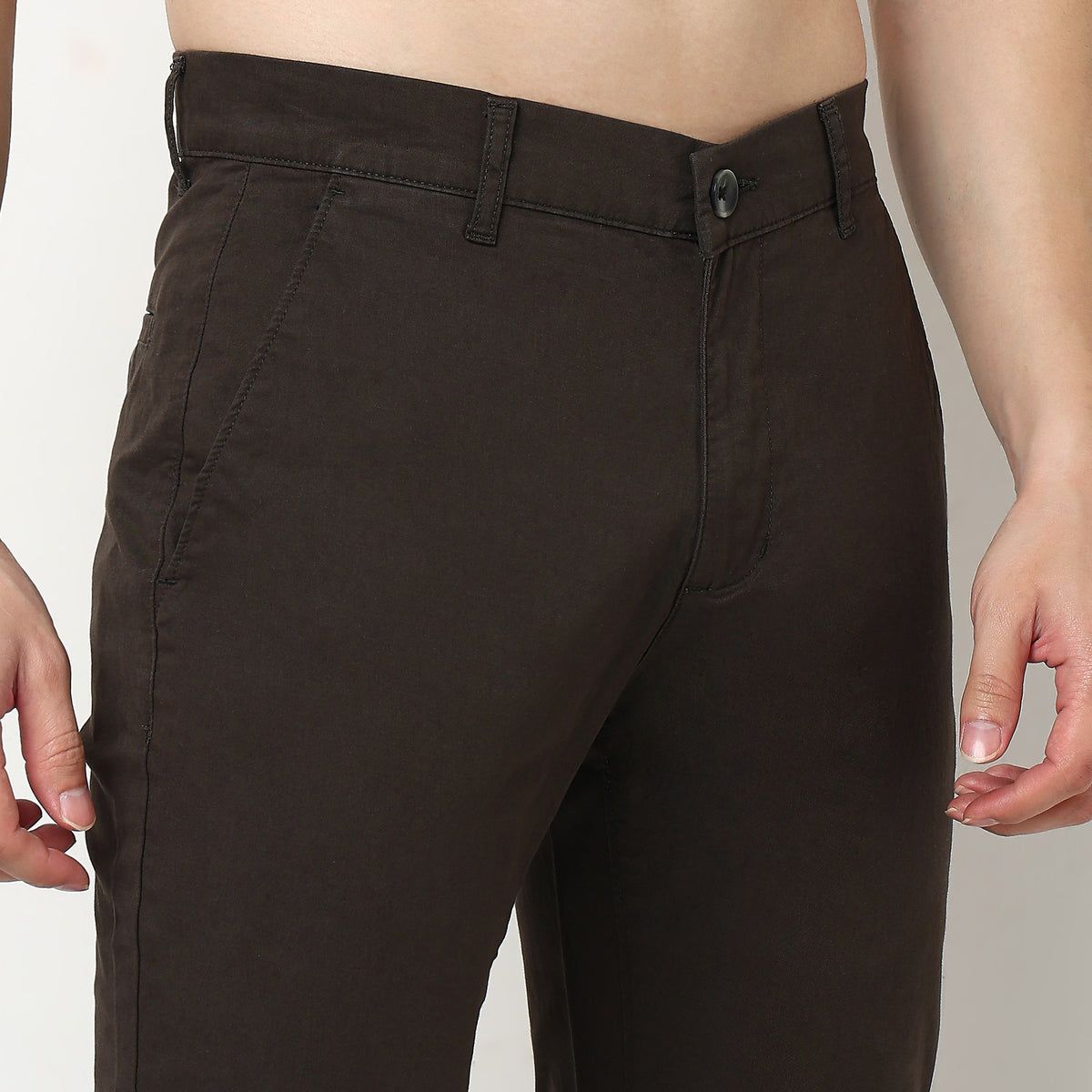 Solid Ankle Length Elemental Chinos