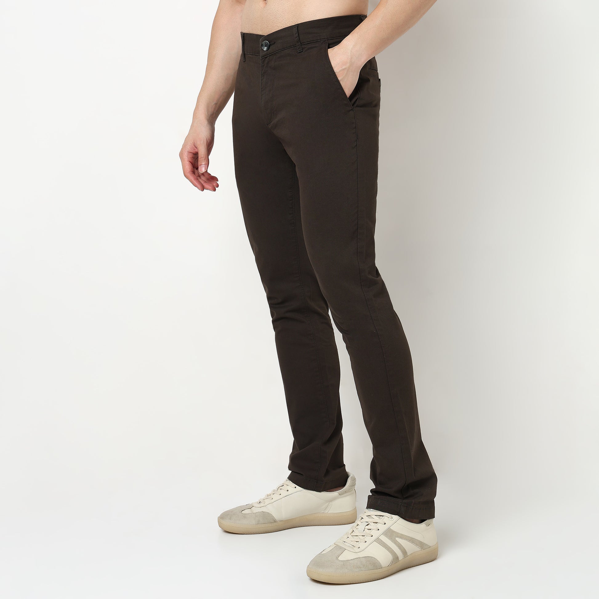 Solid Ankle Length Elemental Chinos