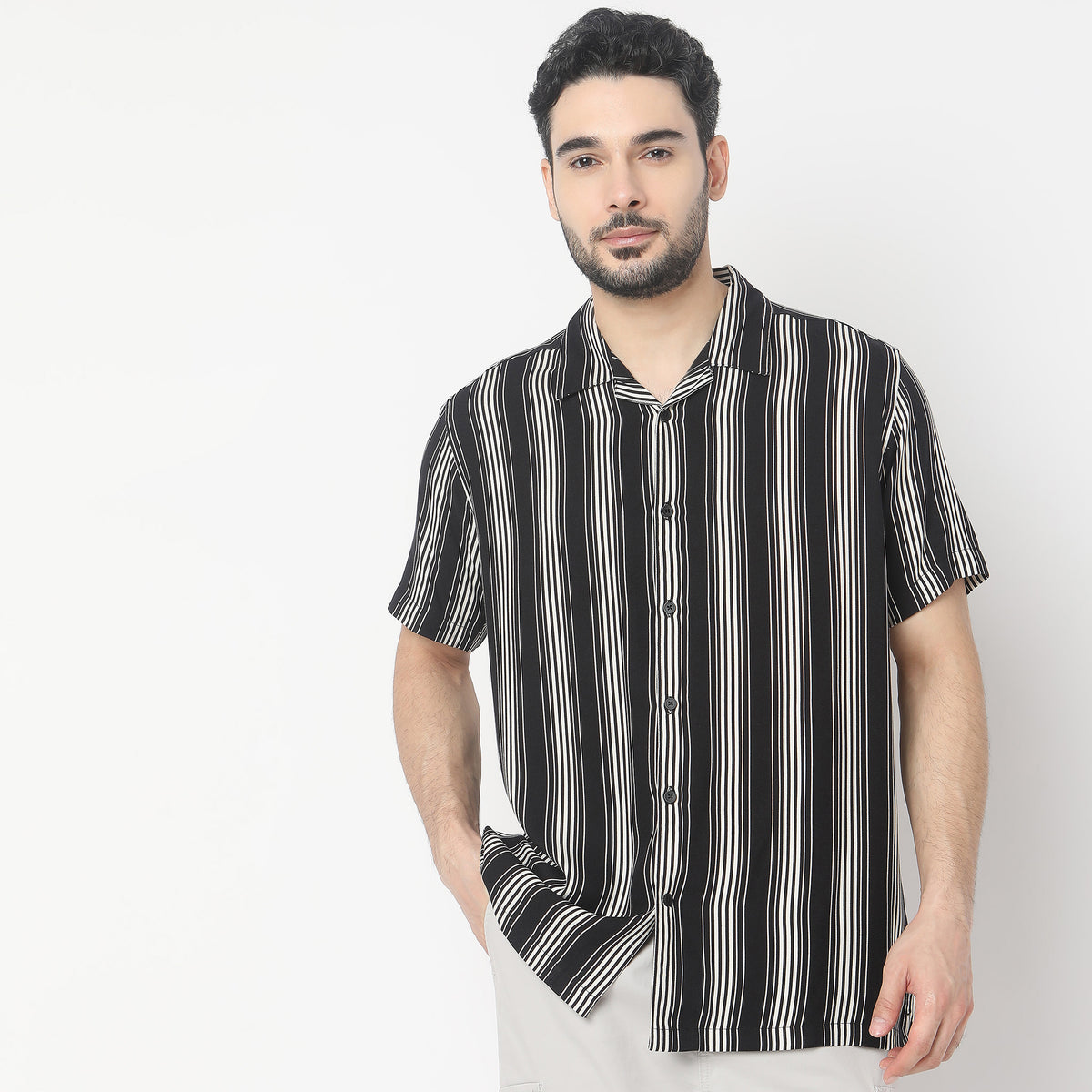 Regular Fit Striped Shirt