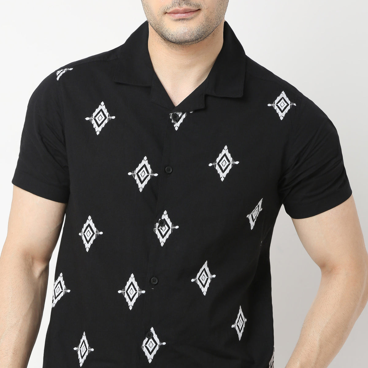 Regular Fit Embroidered Shirt