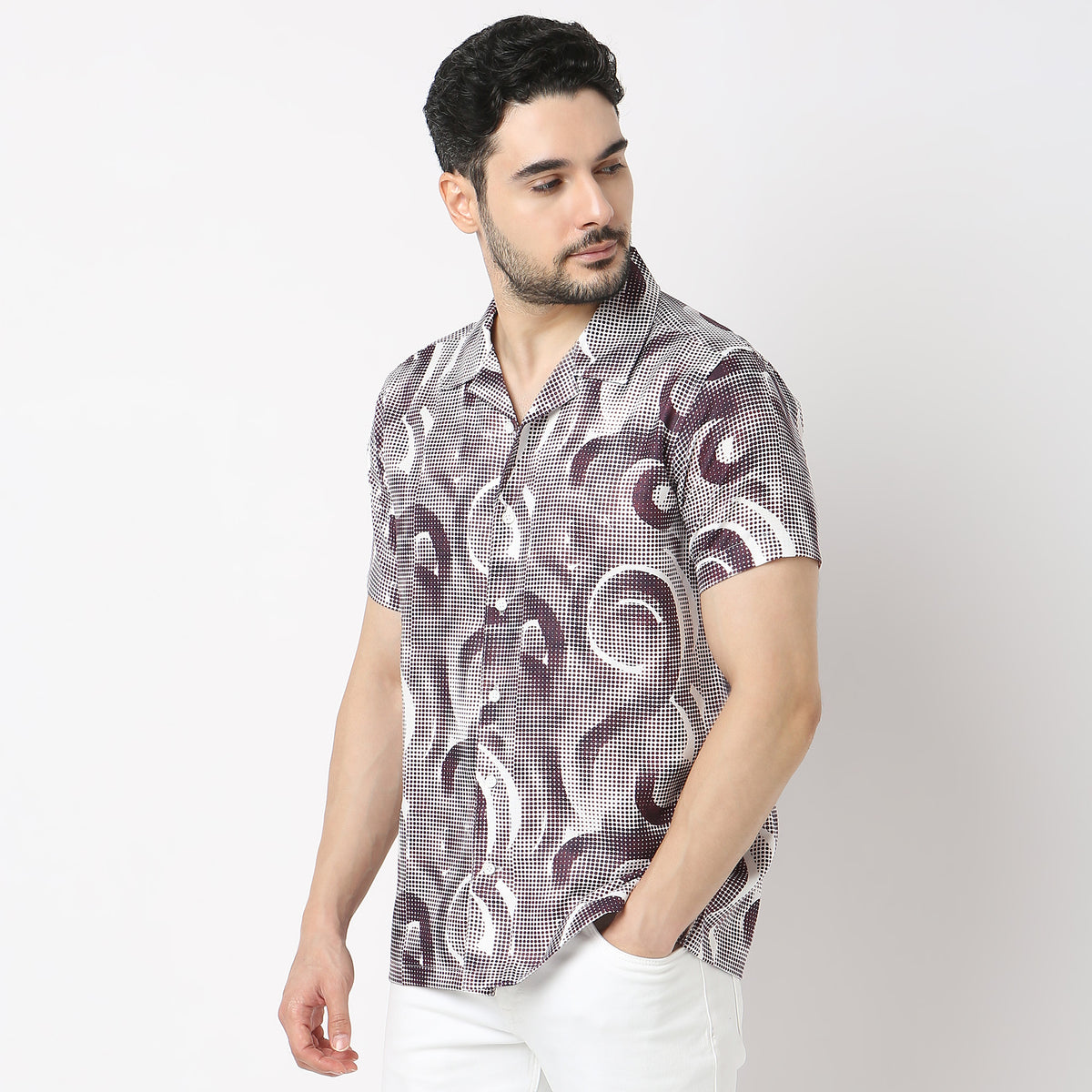 Regular Fit Printed Retreat Shirt