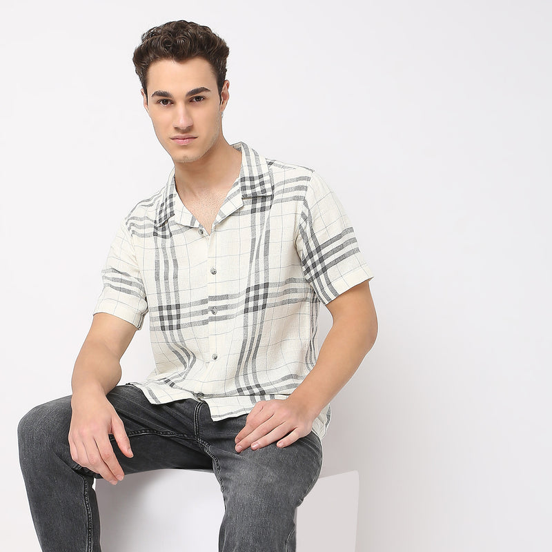 Regular Fit Checkered Shirt