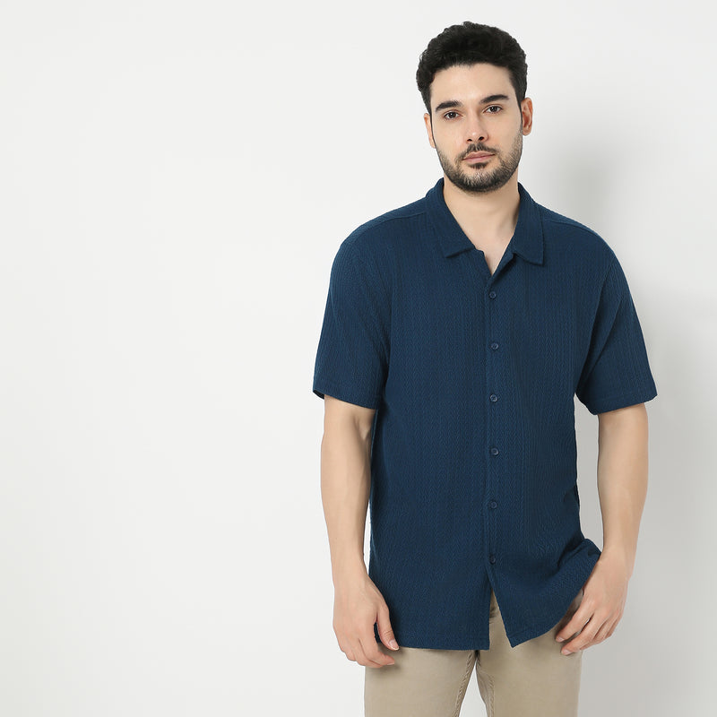 Regular Fit Structured Mood Shirt