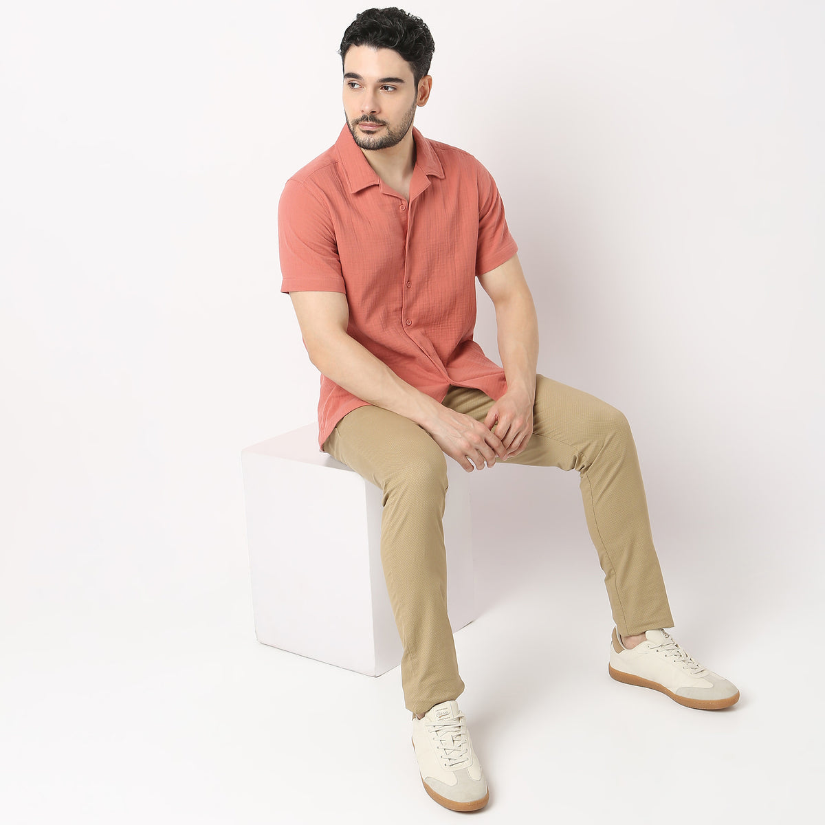 Regular Fit Solid Shirt