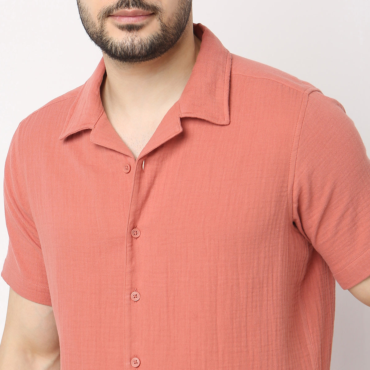 Regular Fit Solid Shirt