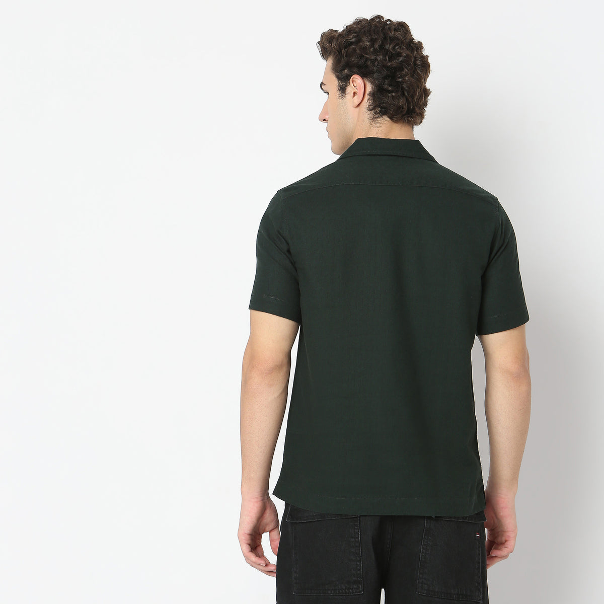 Regular Fit Solid Shirt