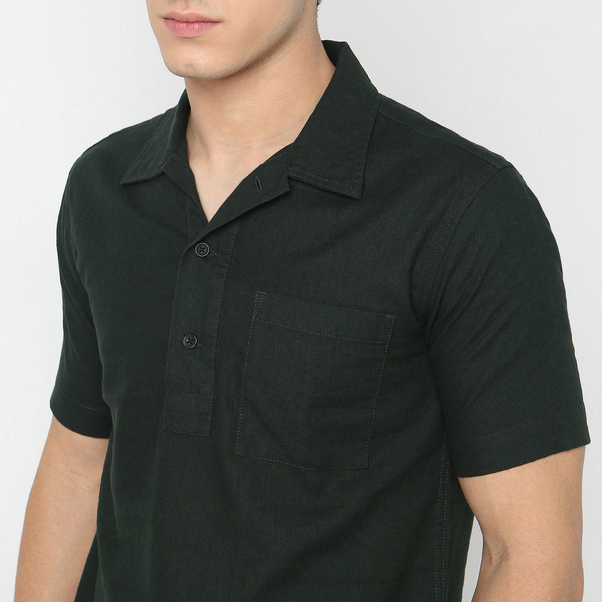 Regular Fit Solid Shirt