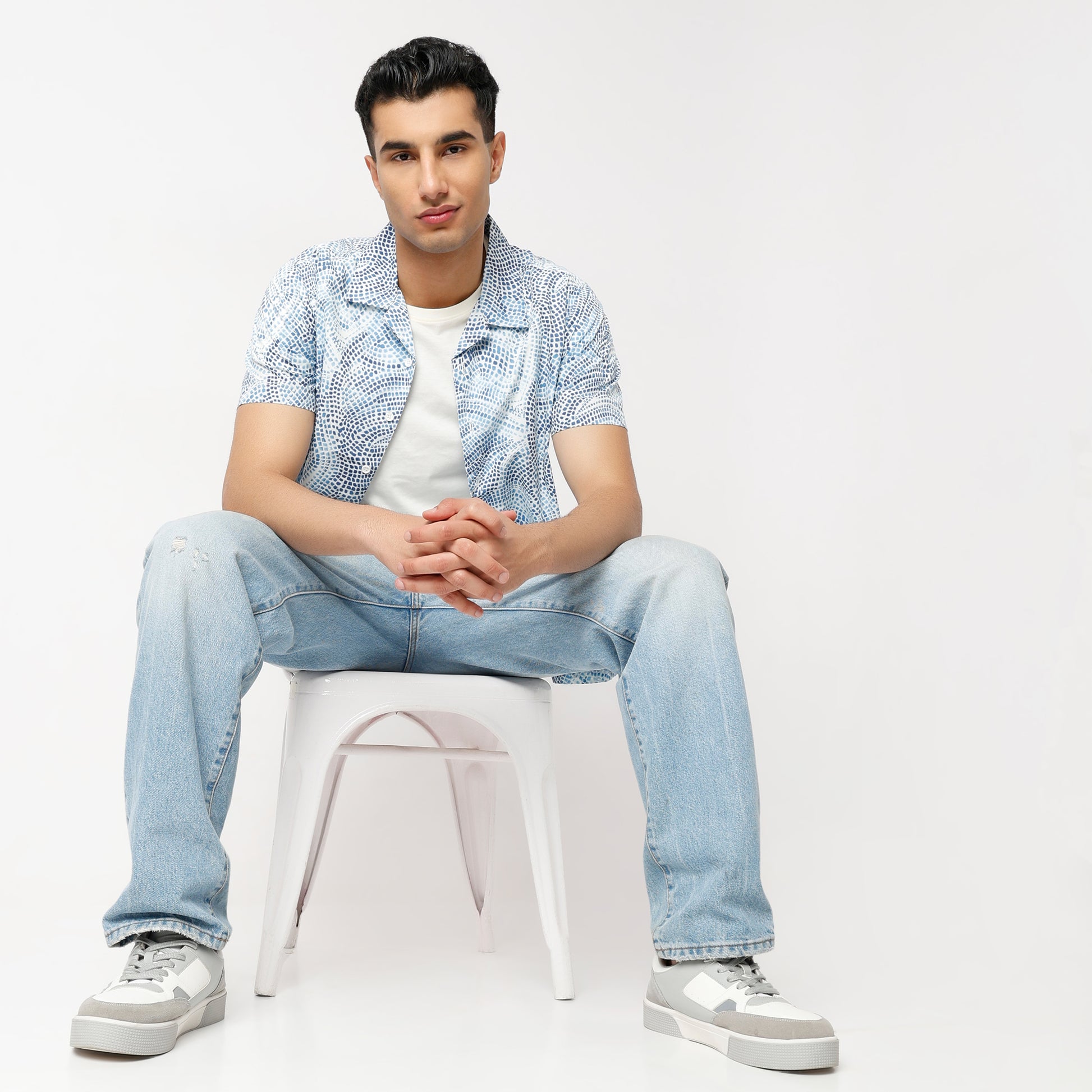 Regular Fit Printed Regular Length Shirt