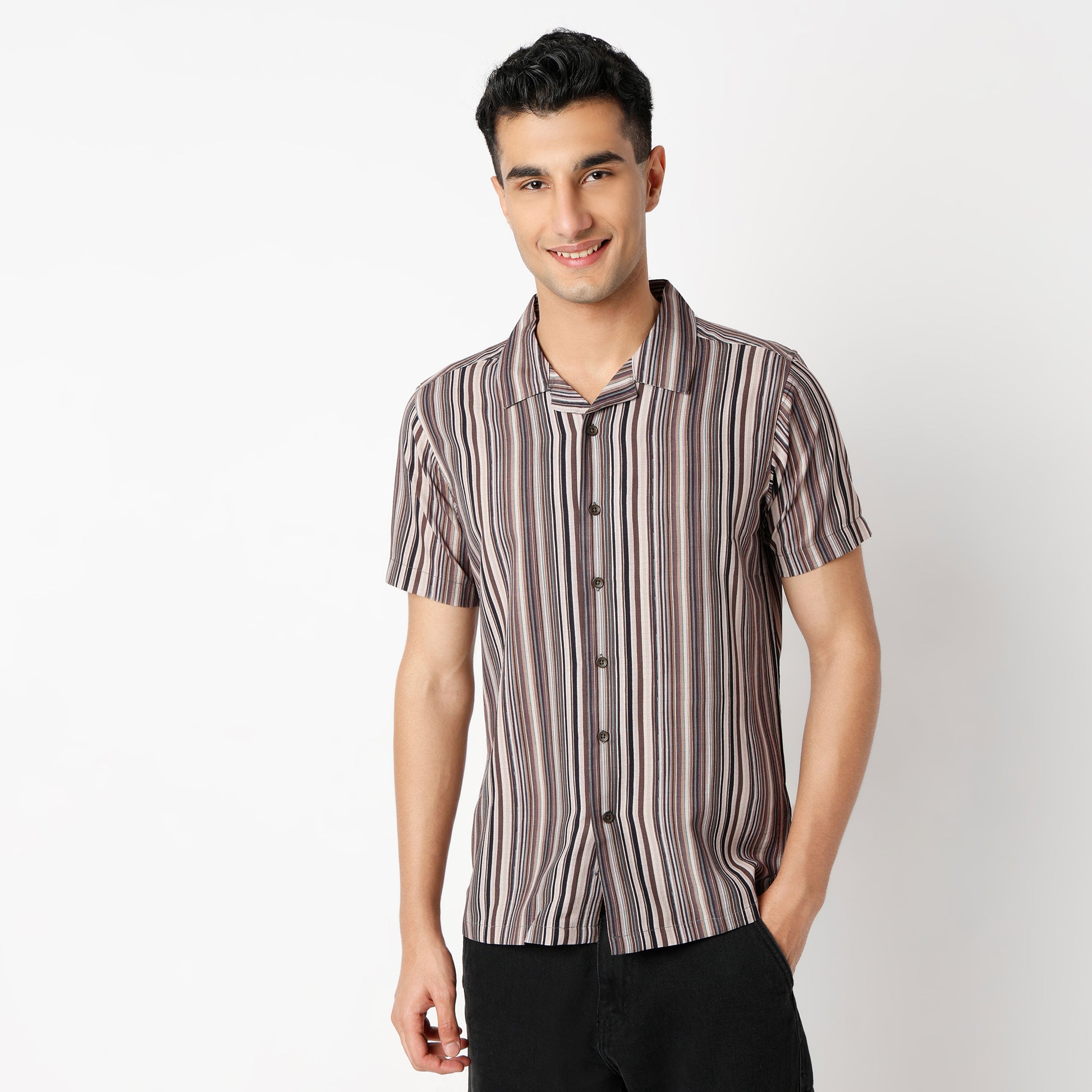 Regular Fit Printed Regular Length Shirt