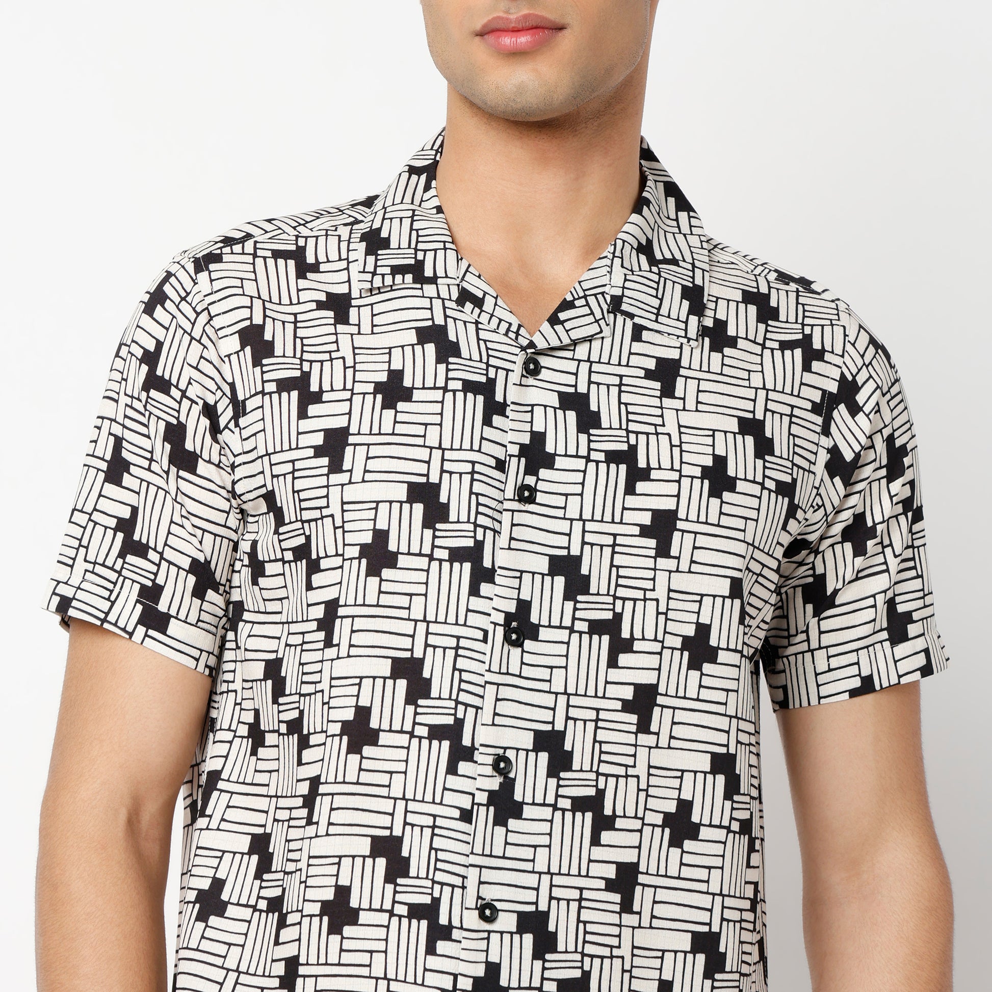 Regular Fit Printed Regular Length Shirt