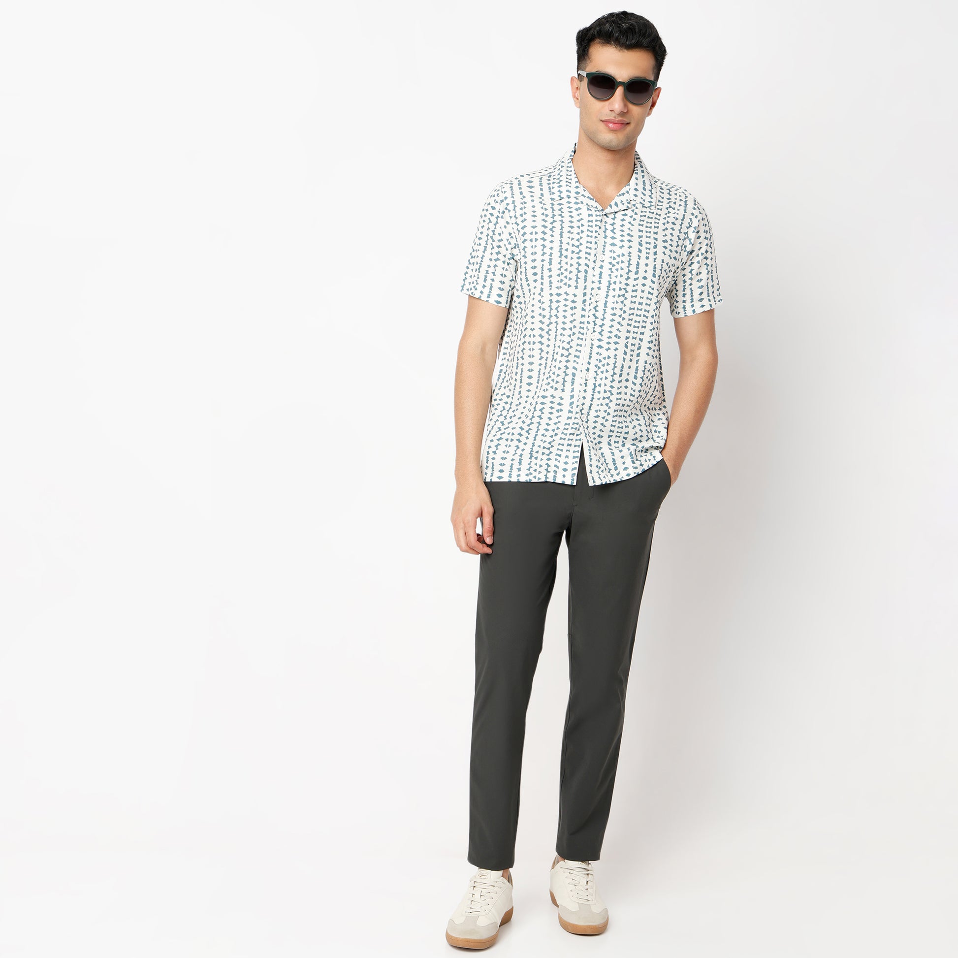 Regular Fit Printed Regular Length Shirt