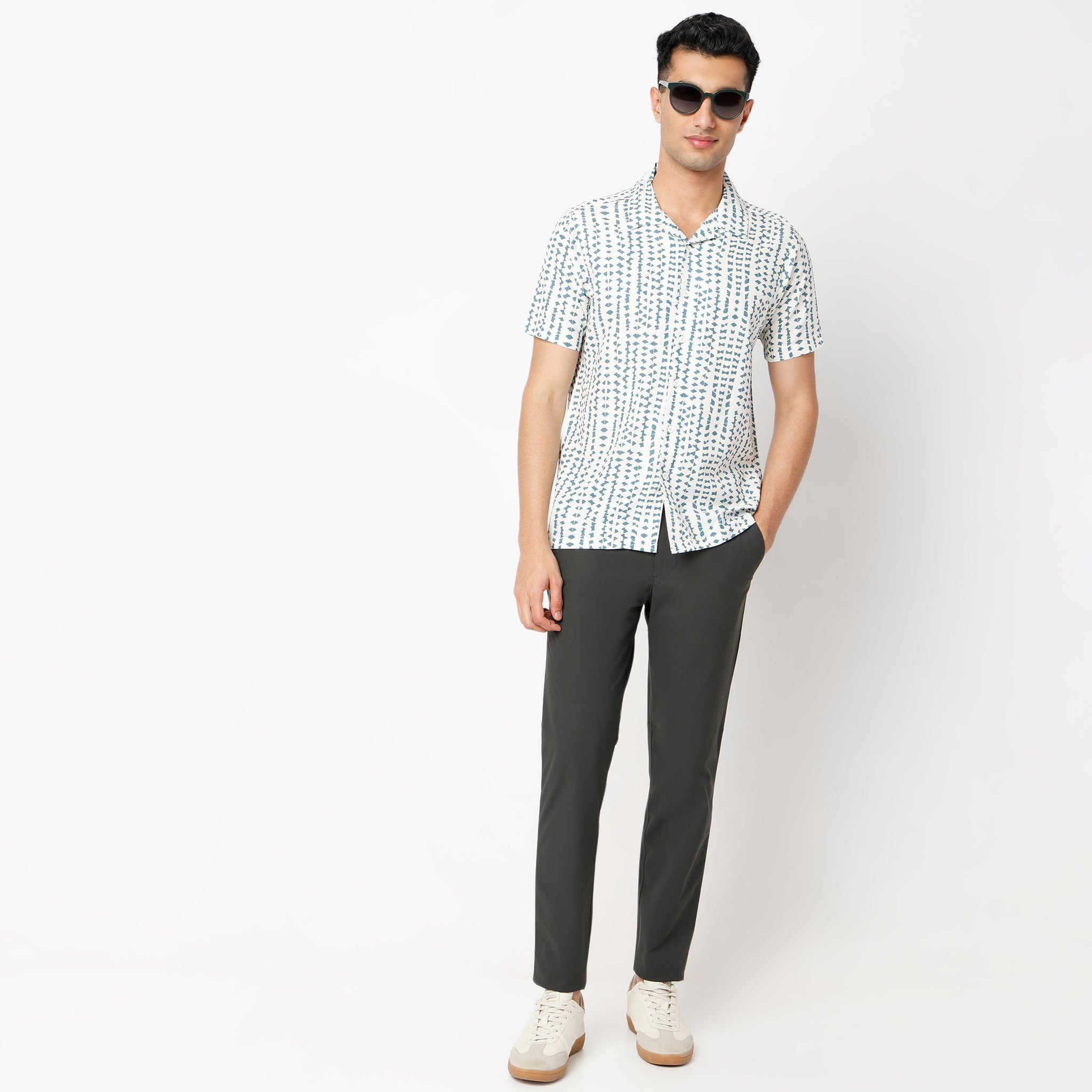 Regular Fit Printed Regular Length Shirt