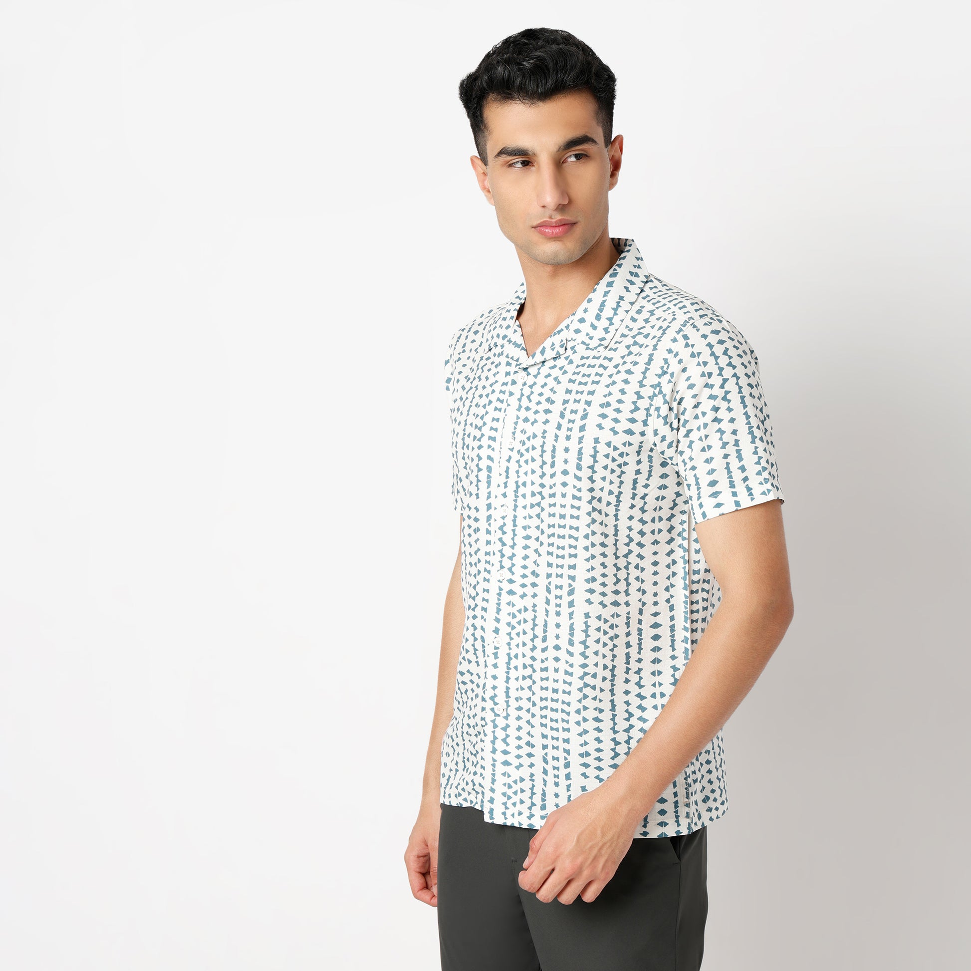 Regular Fit Printed Regular Length Shirt
