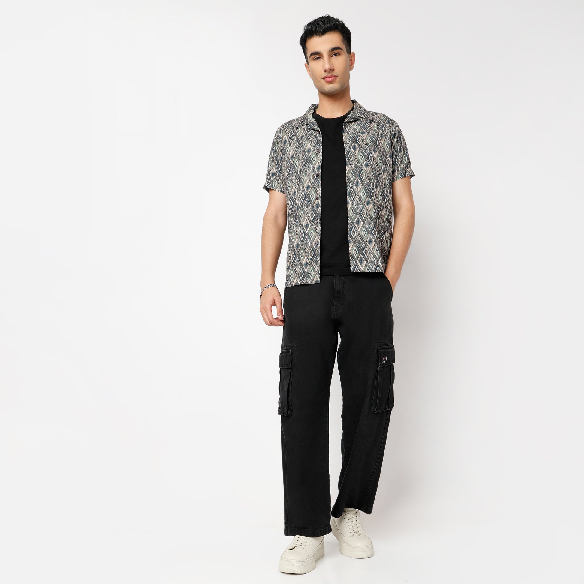 Regular Fit Printed Regular Length Shirt