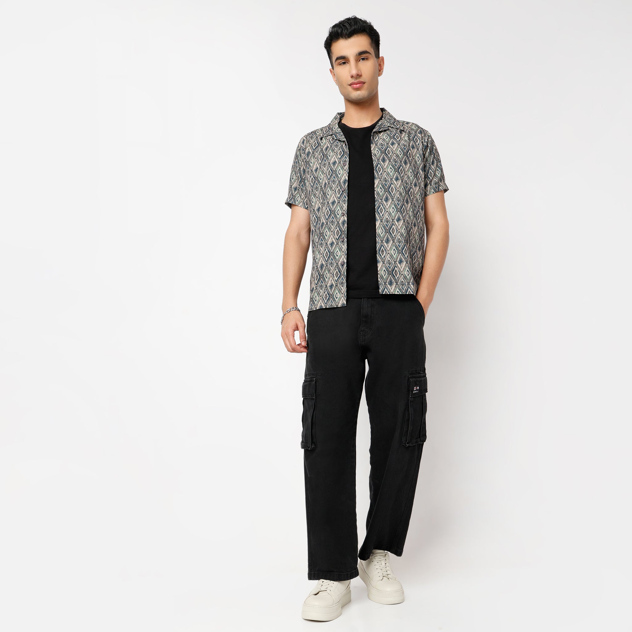 Regular Fit Printed Regular Length Shirt