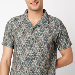 Regular Fit Printed Regular Length Shirt