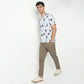 Regular Fit Printed Camp Collar Regular Length Shirt