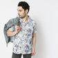 Regular Fit Printed Camp Collar Regular Length Shirt