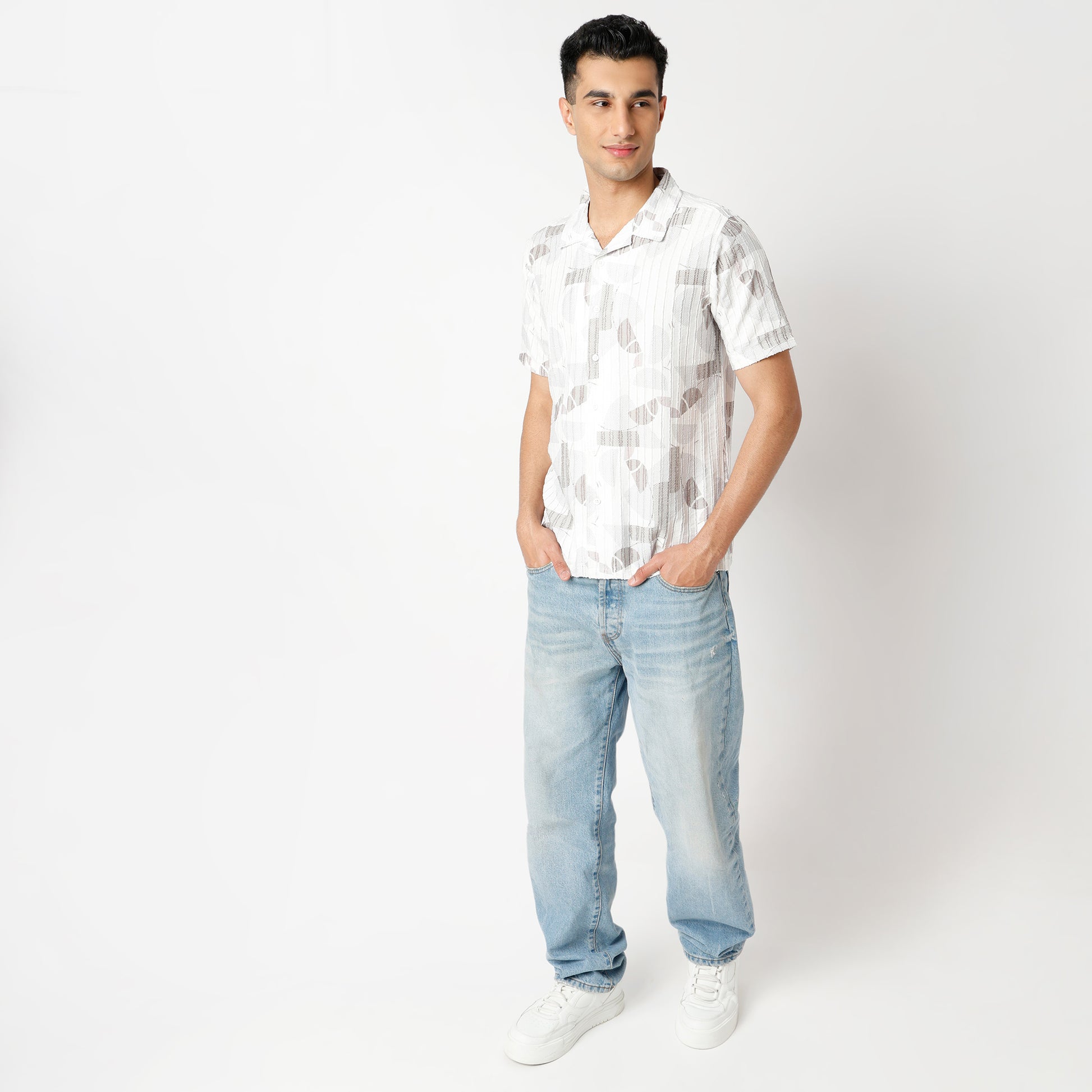 Regular Fit Printed Regular Length Shirt