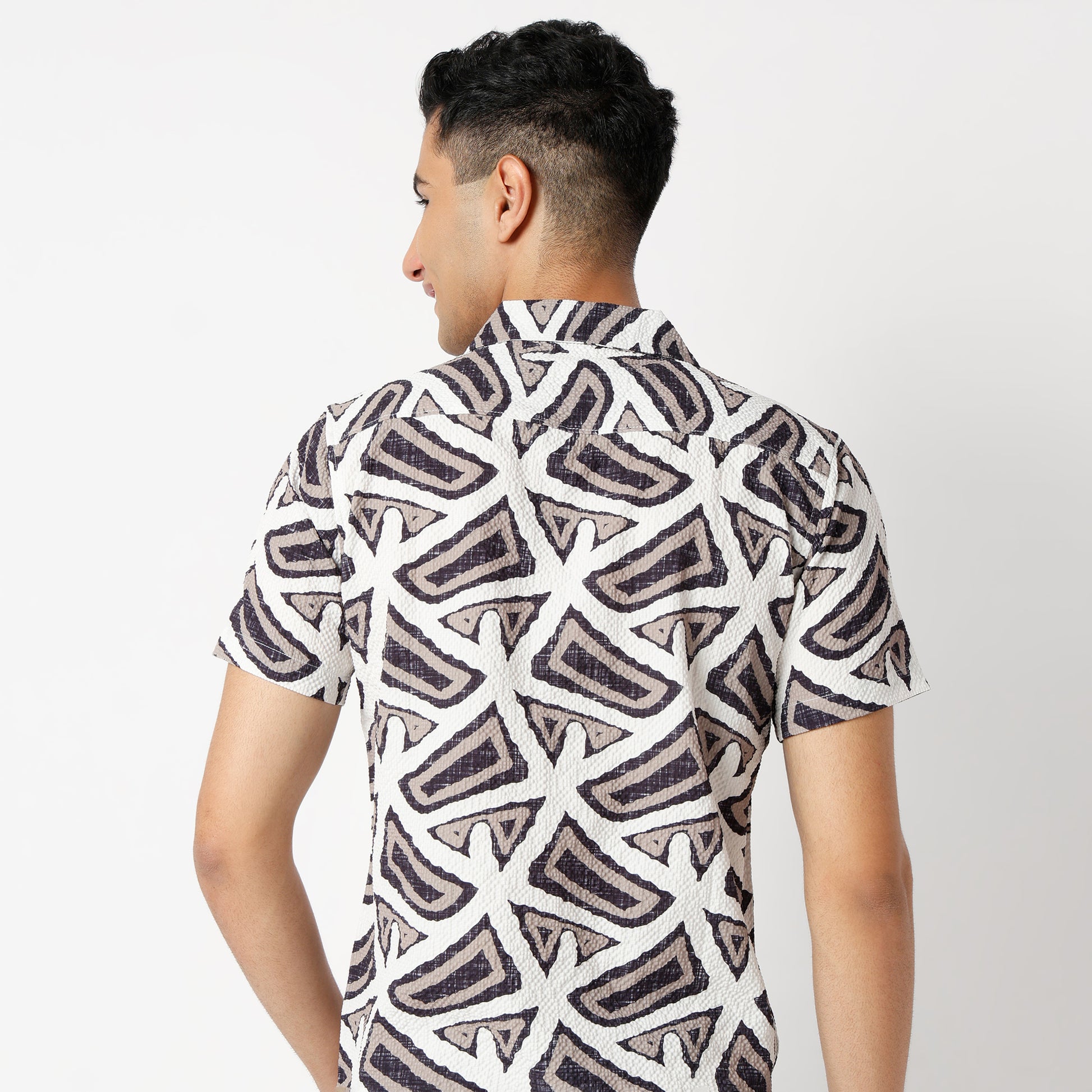 Regular Fit Printed Regular Length Shirt