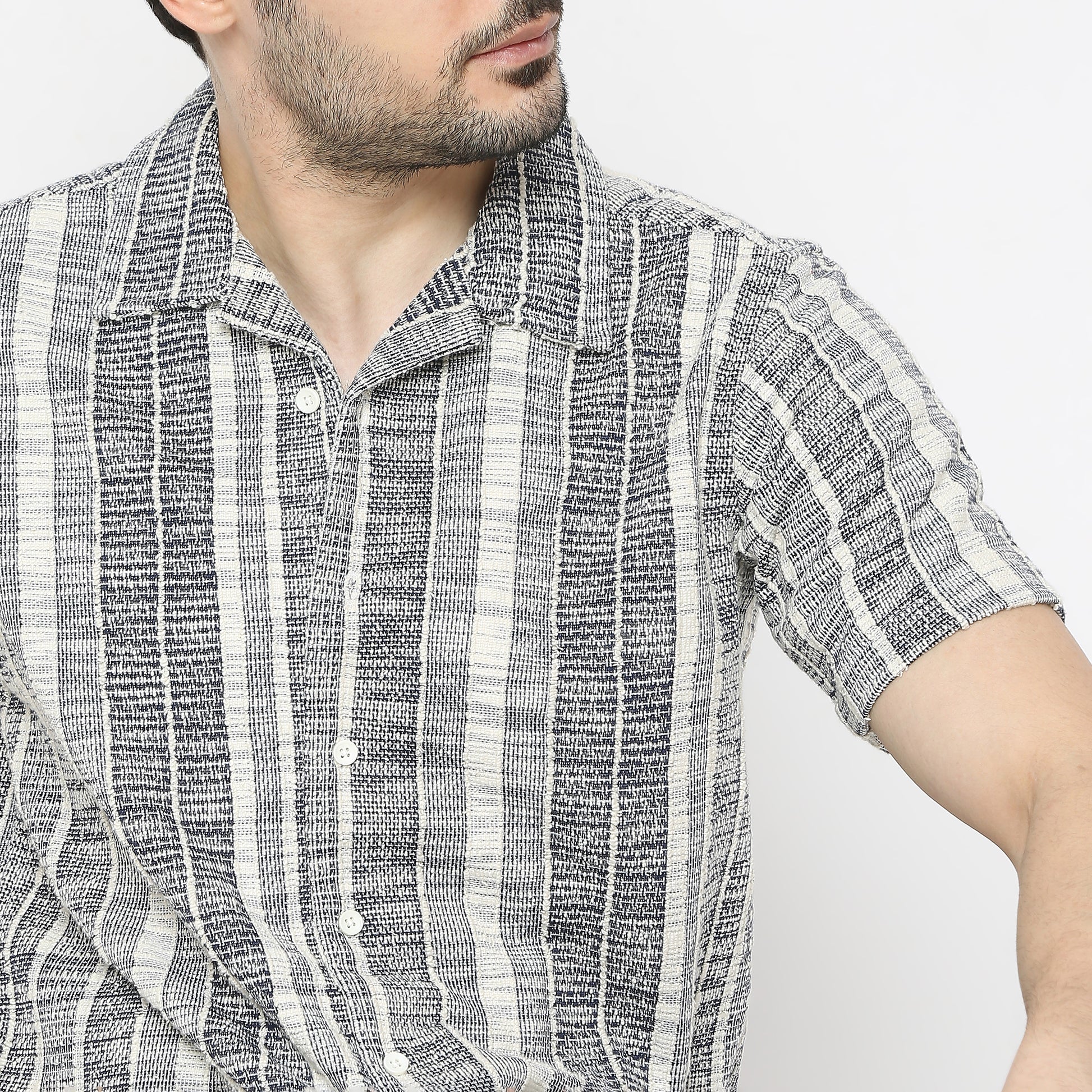 Regular Fit Printed Camp Collar Regular Length Shirt