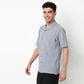 Structured Polyester Camp Collar Shirt