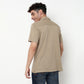 Structured Polyester Camp Collar Shirt