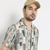 Regular Fit Printed Camp Collar Regular Length Shirt