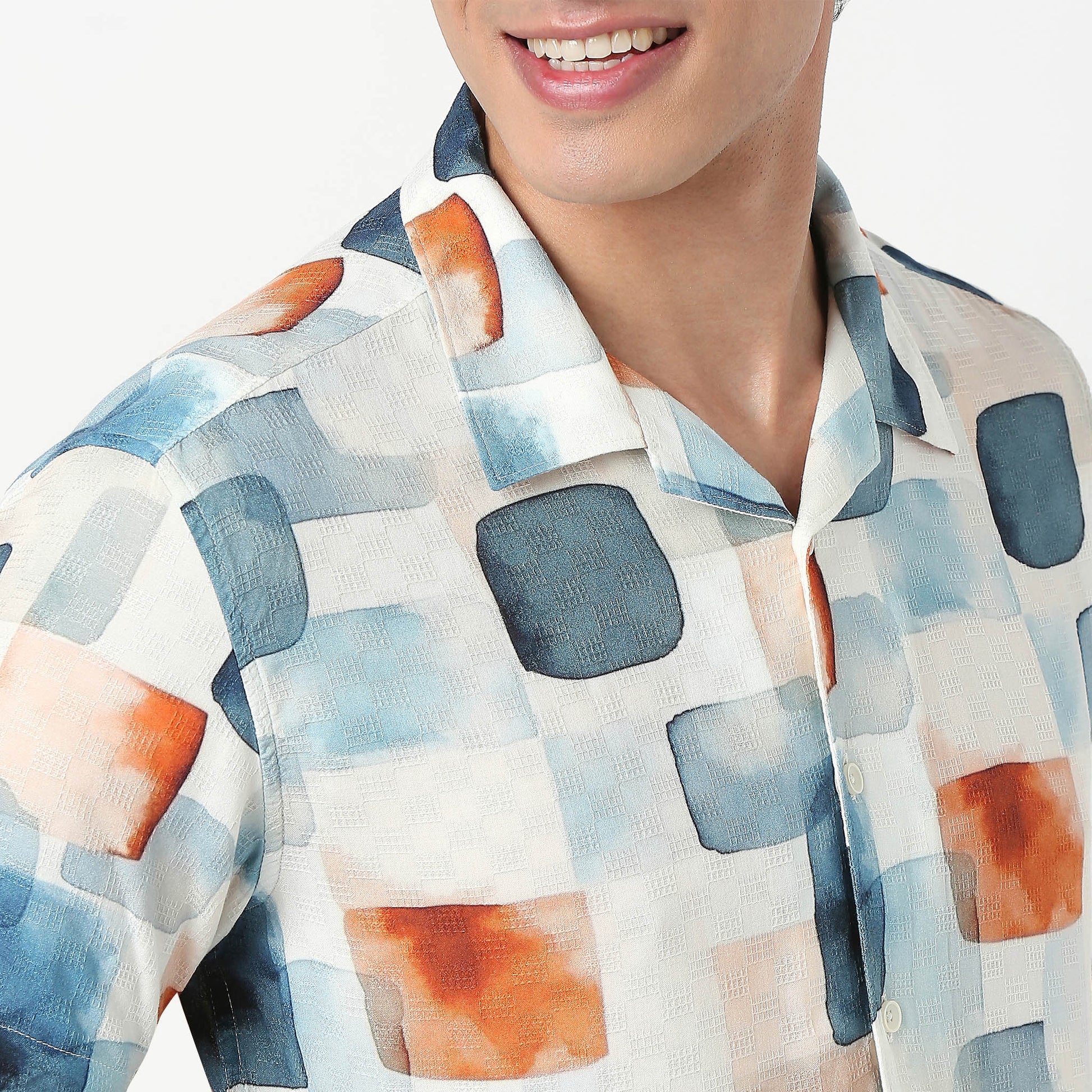 Printed Viscose Cuban Shirt