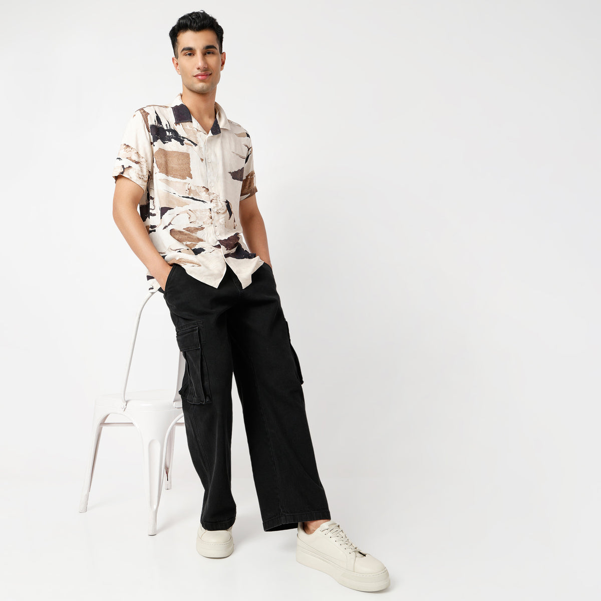 Regular Fit Printed Regular Length Shirt