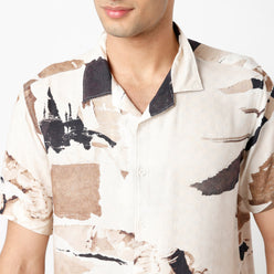Regular Fit Printed Regular Length Shirt