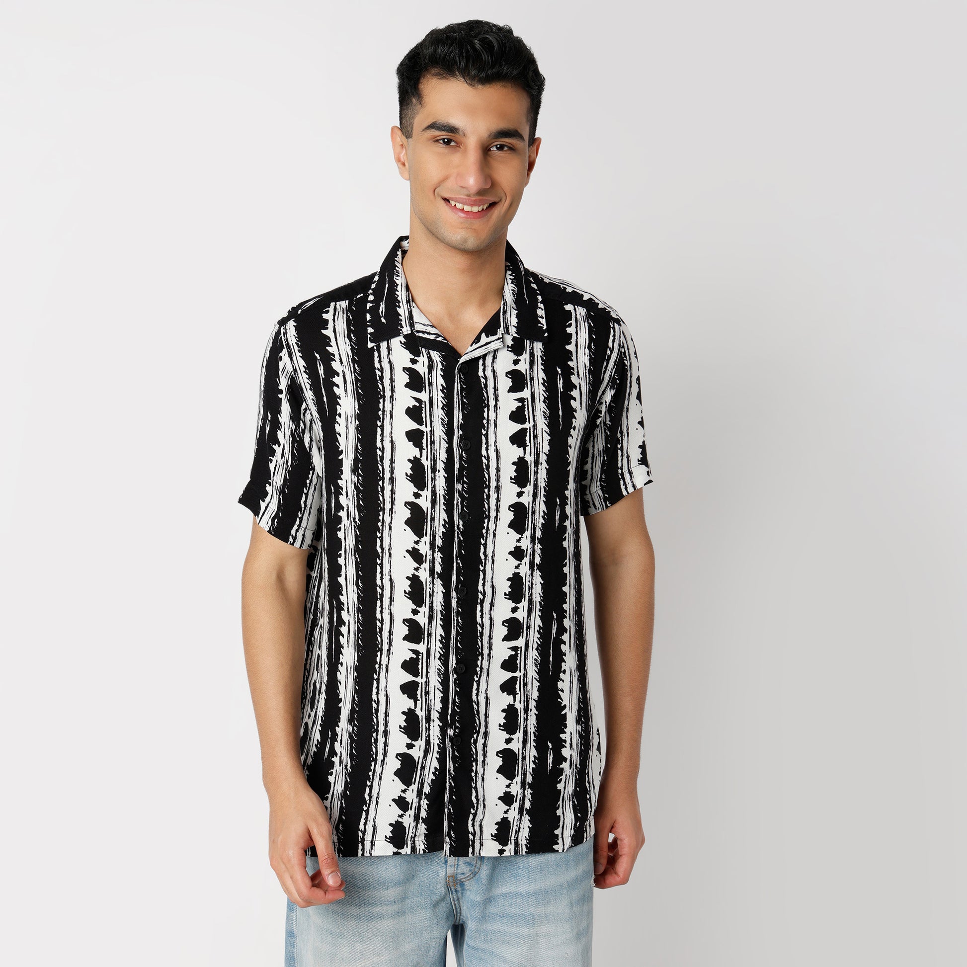Regular Fit Printed Regular Length Shirt