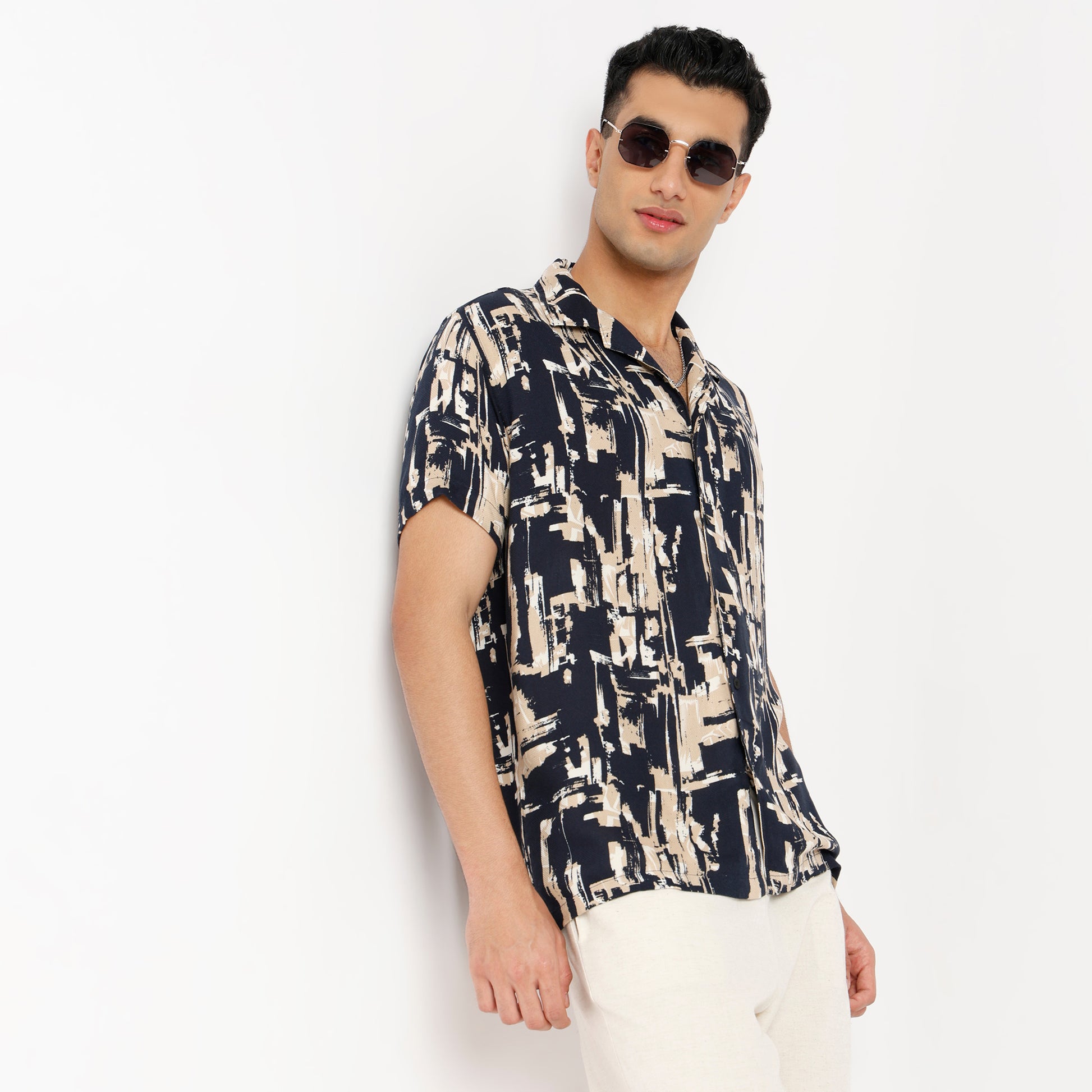 Regular Fit Printed Regular Length Shirt