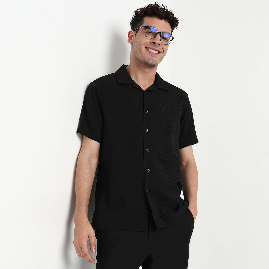 Cotton Fabric Structured Shirt