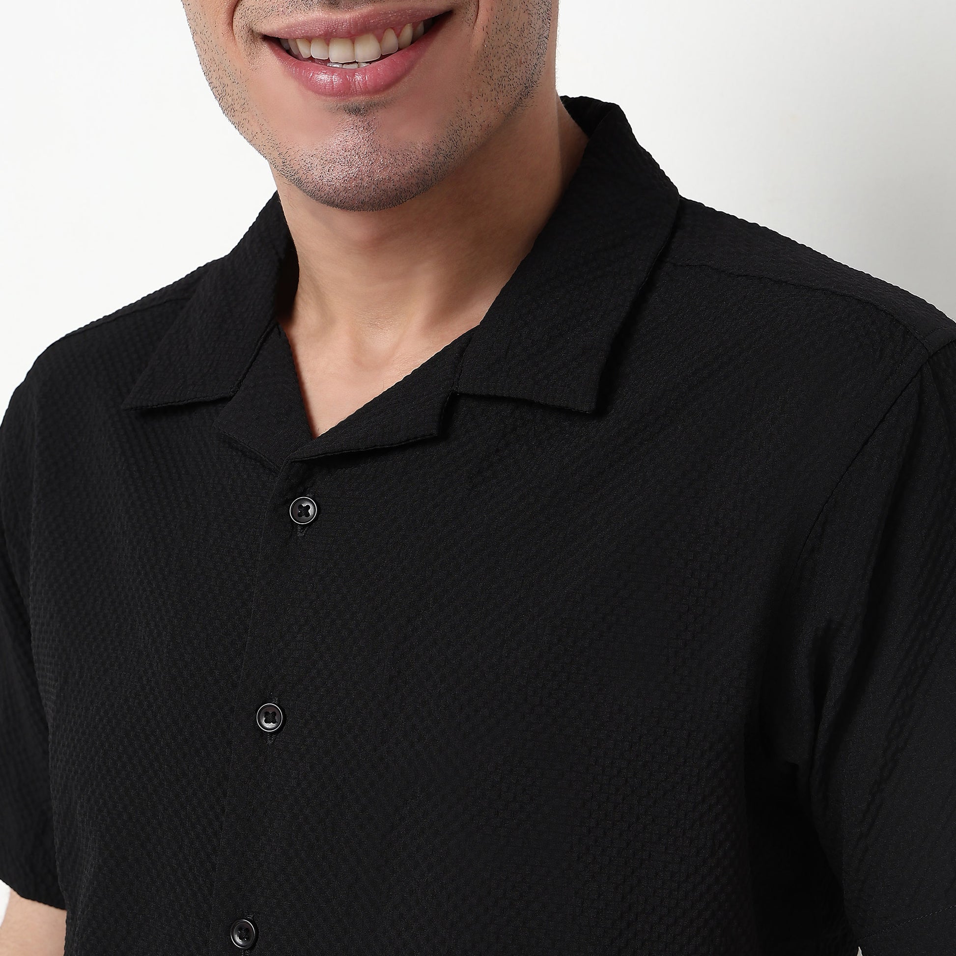 Cotton Fabric Structured Shirt