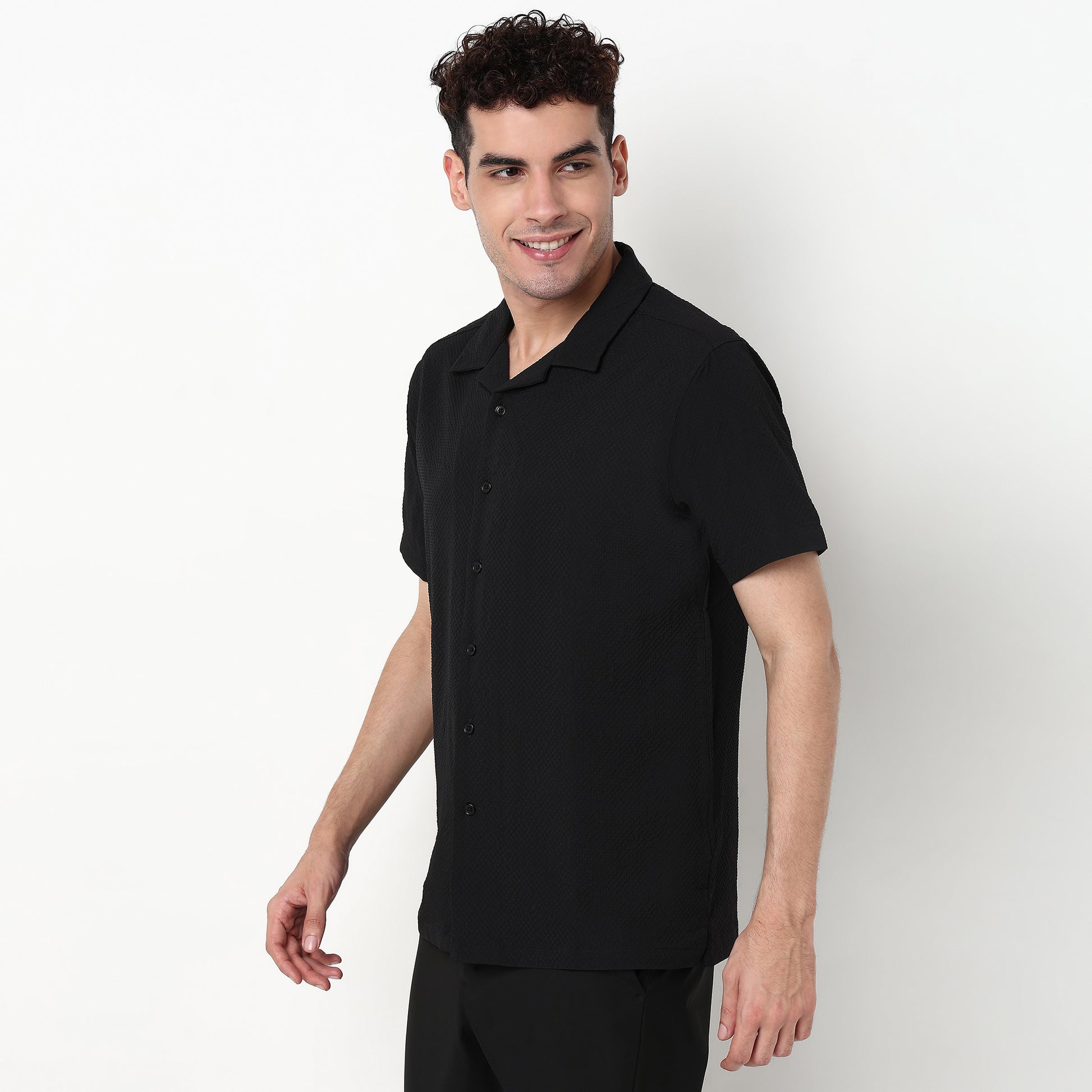 Cotton Fabric Structured Shirt