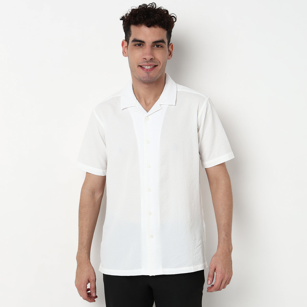 Cotton Fabric Structured Shirt