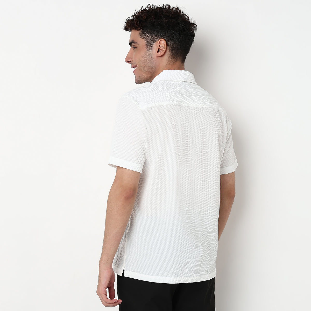 Cotton Fabric Structured Shirt