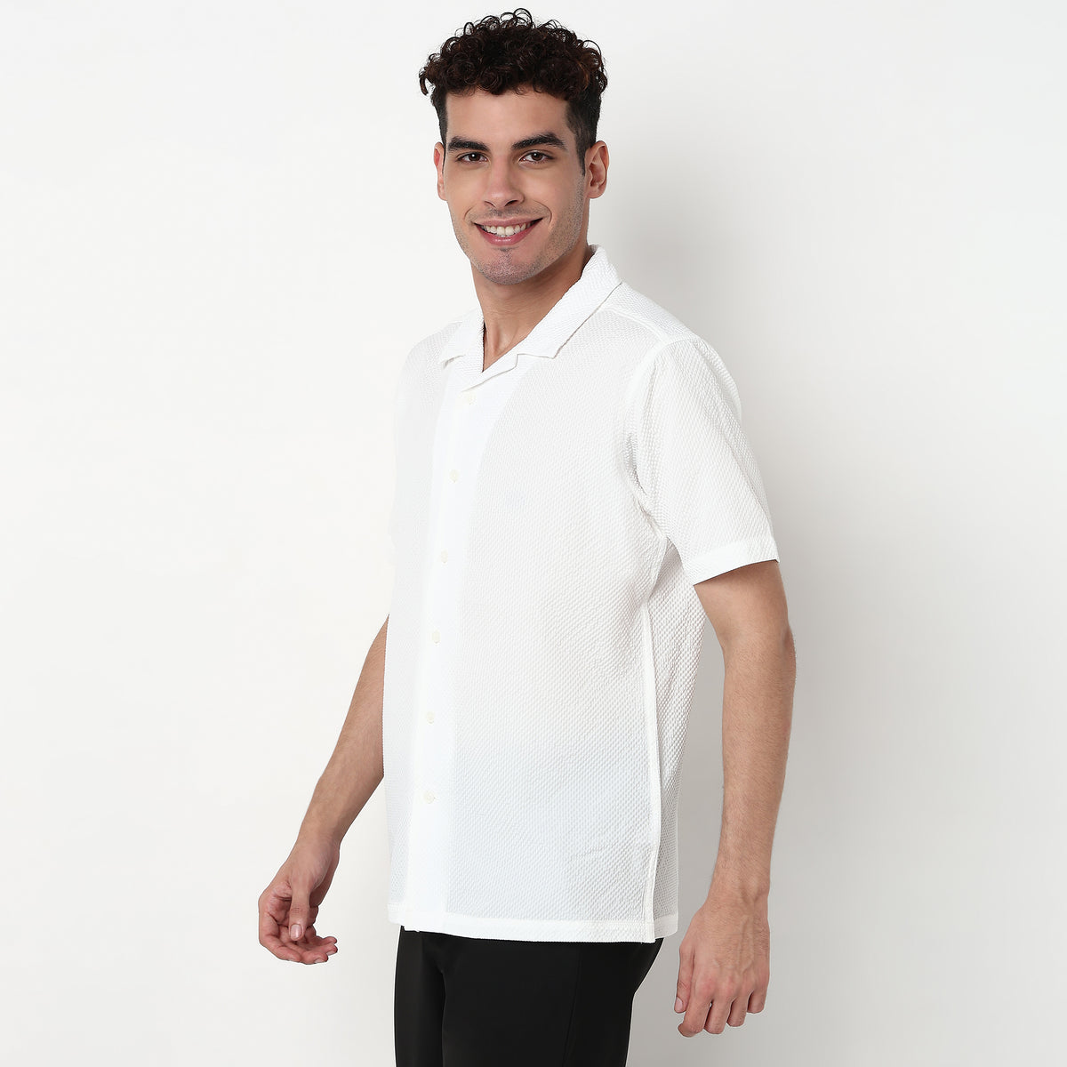Cotton Fabric Structured Shirt