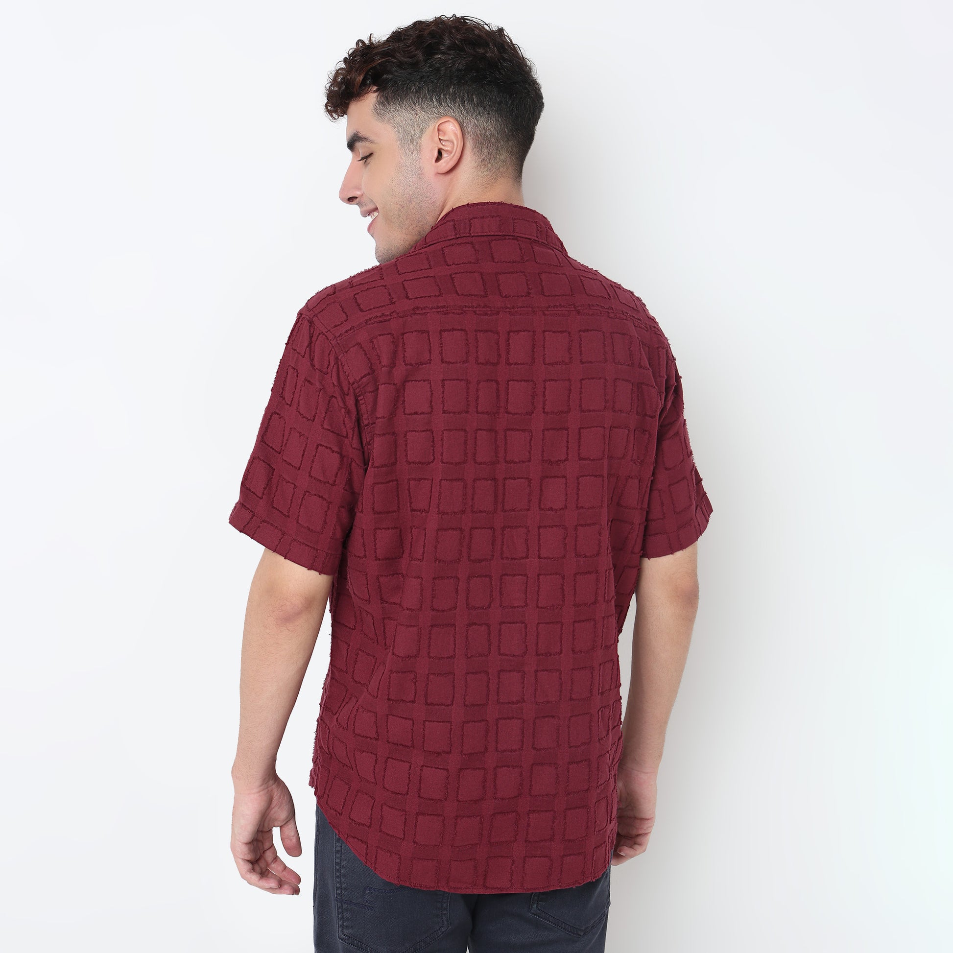 Solid Cotton Cuban Shirt