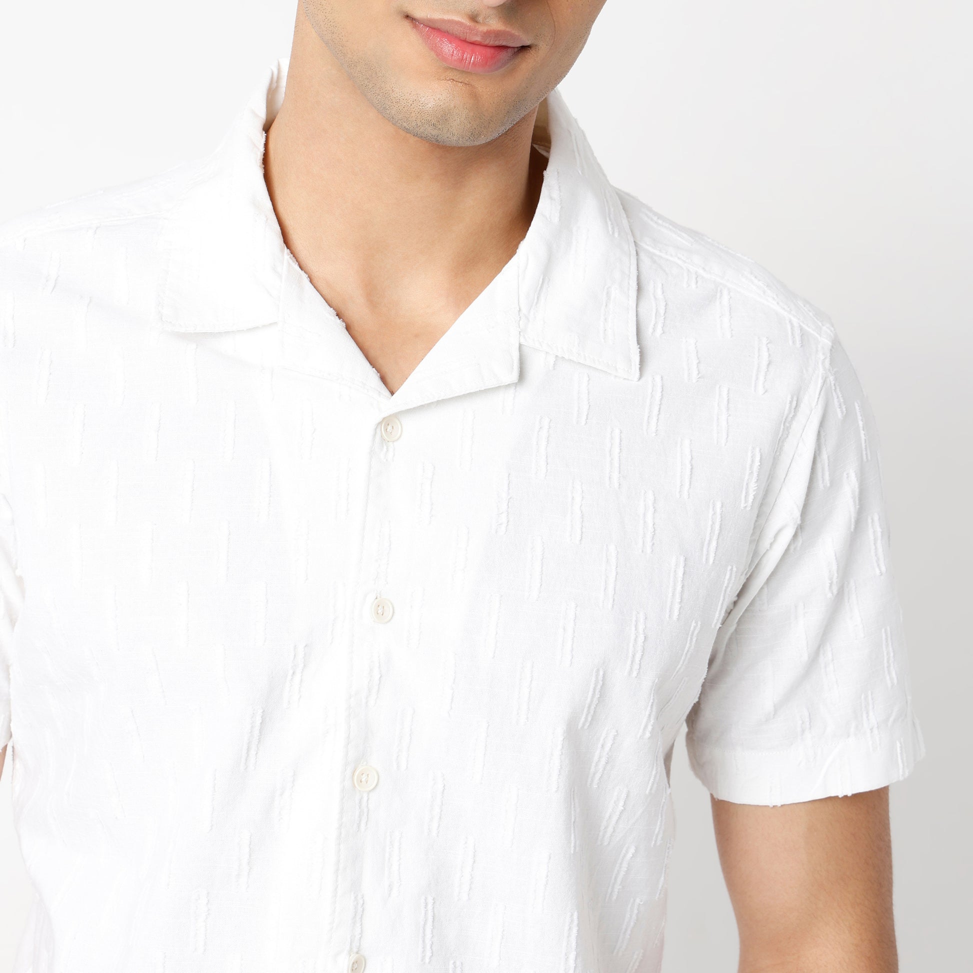 Regular Fit Solid Regular Length Shirt