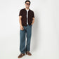 Buy Men Regular Fit Solid Half Sleeve Shirt  - Style Union