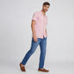 Baeᵉˣ Shirt Cotton Rich Knitted Half Sleeve Camp Collar