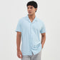 Baeᵉˣ Shirt Cotton Rich Knitted Half Sleeve Camp Collar