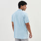 Baeᵉˣ Shirt Cotton Rich Knitted Half Sleeve Camp Collar