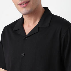 Buy Men Regular Fit Solid Half Sleeve Shirt  - Style Union