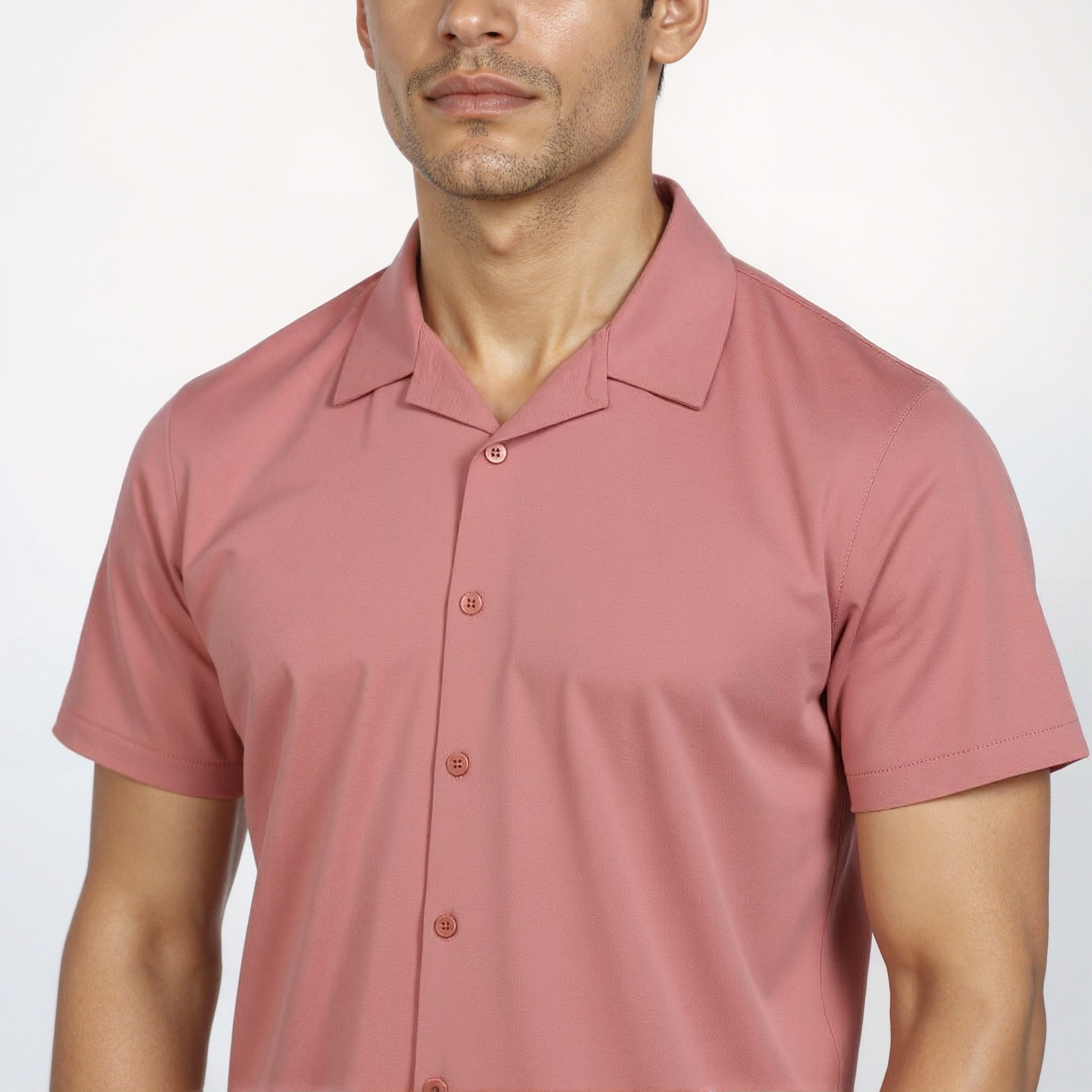 Buy Men Regular Fit Solid Half Sleeve Shirt  - Style Union